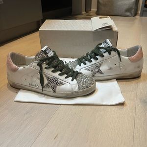 ❌SOLD❌ GOLDEN GOOSE SUPER-STAR CLASSIC WITH GLITTER AND PYTHON PRINT
